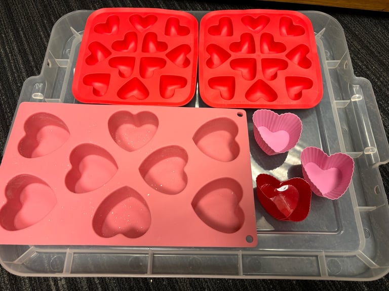  New Silicone crafting  moulds candle making /soap making /melts/baking Job Lot 