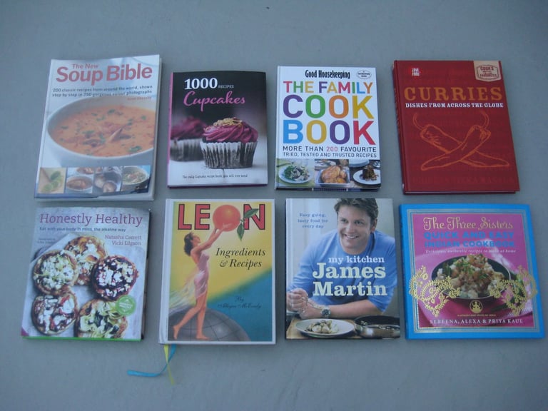 Eight Brand New Cook Books: £3.00 EACH - Please see details in advert description