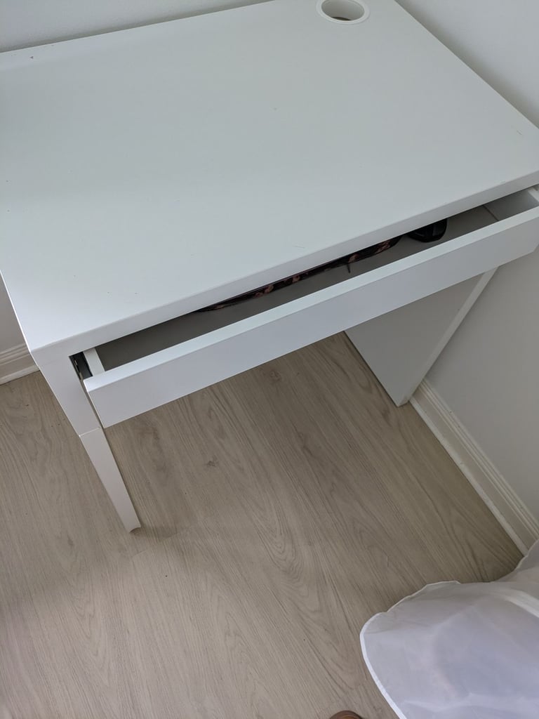 White IKEA Desk