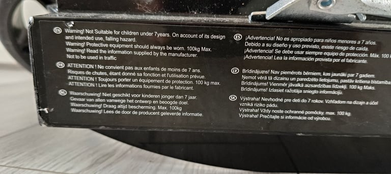 No Fear foldable scooter with holding strap over 7 years