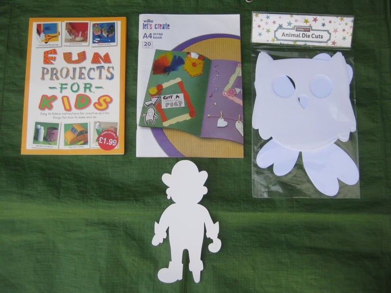 image for Fun Projects for Kids, Unused Scrap Book and Cut Out Cardboard Images for £4.00