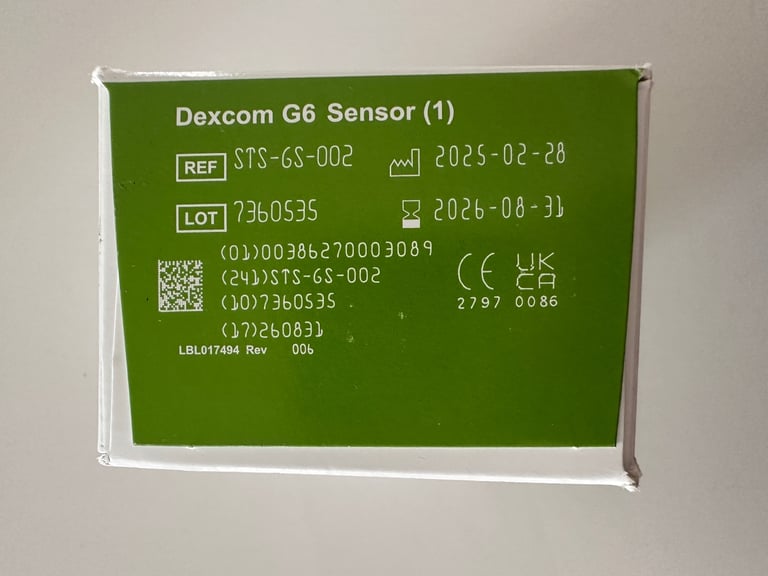 Dexcom G6 Sensors (1) Sts-Gs-002