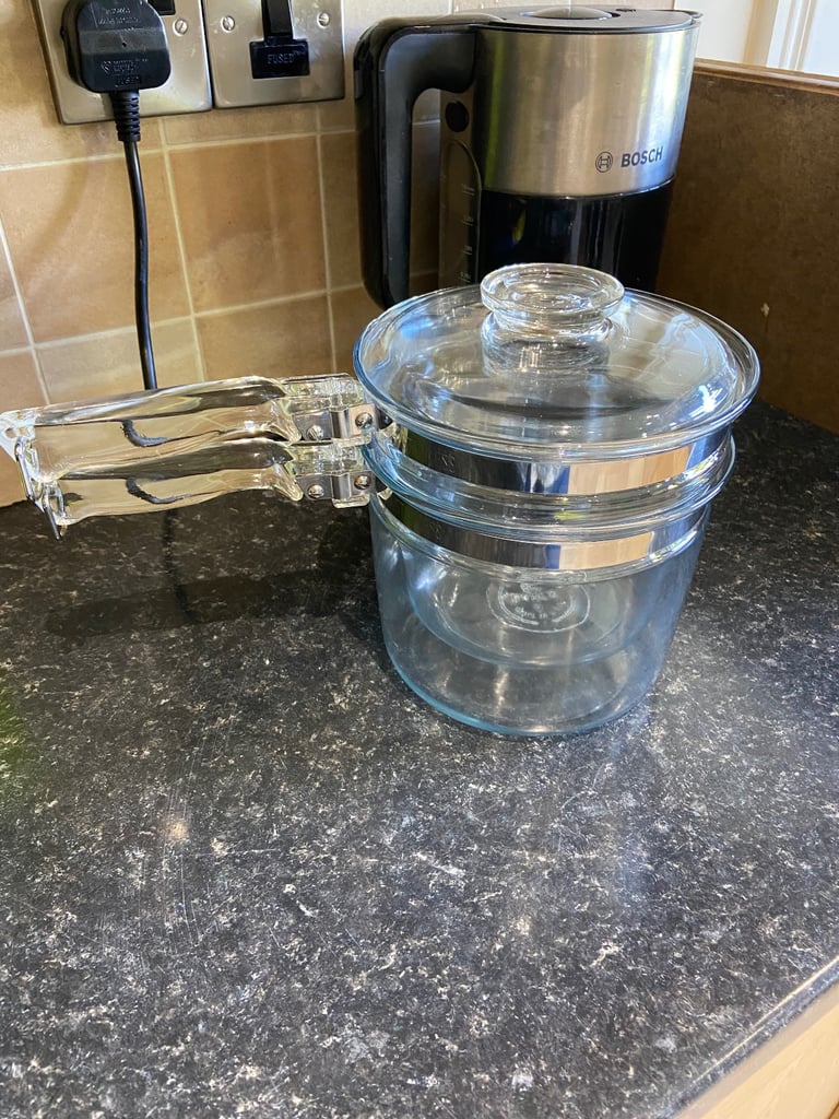 Vintage PYREX Flameless Double Boiler/Saucepan 