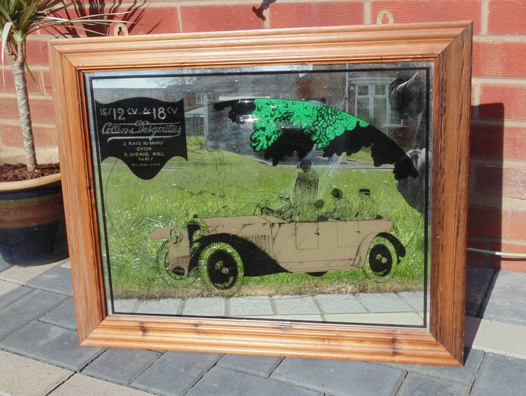 (#778)  breweriana french pub mirror advertising (Pick up only, Dy4 area)