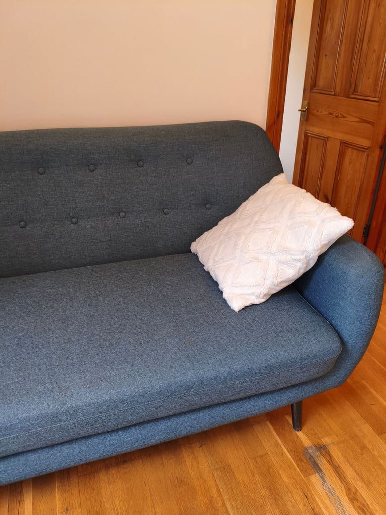 Sofa - blue - from no pets and no smoking home