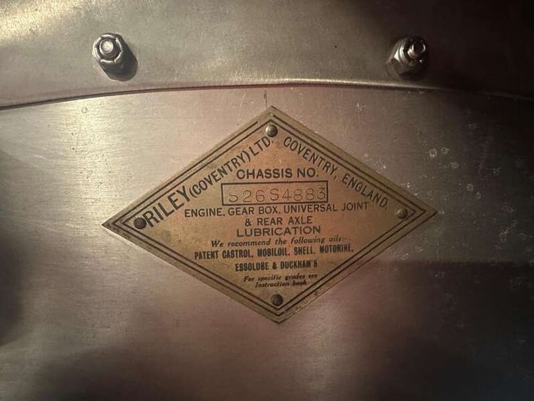 1936 RILEY SPRITE 12/4 Sprite PETROL Manual