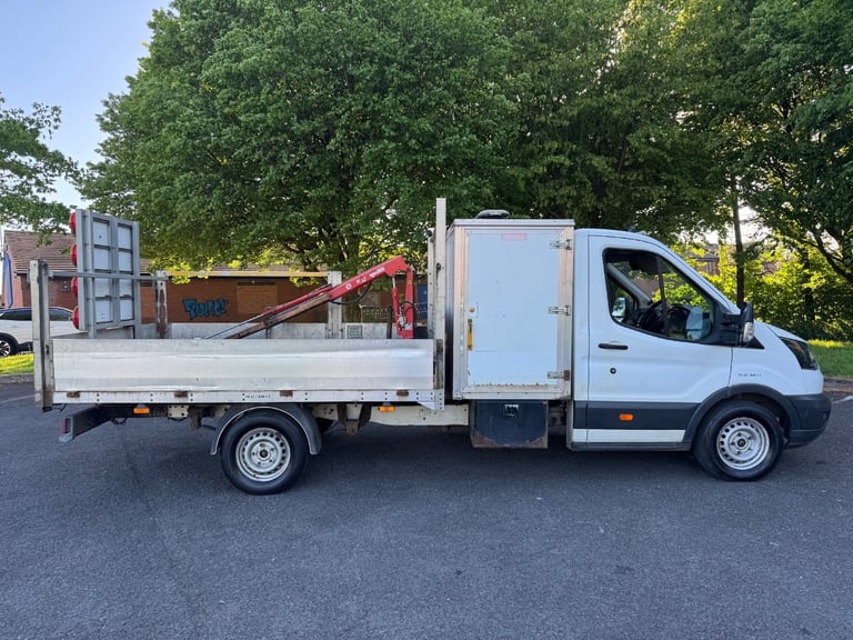 2018/68 FORD TRANSIT T350 DROPSIDE WITH MAXILIFT 50 CRANE EURO 6 PRICE IS + VAT