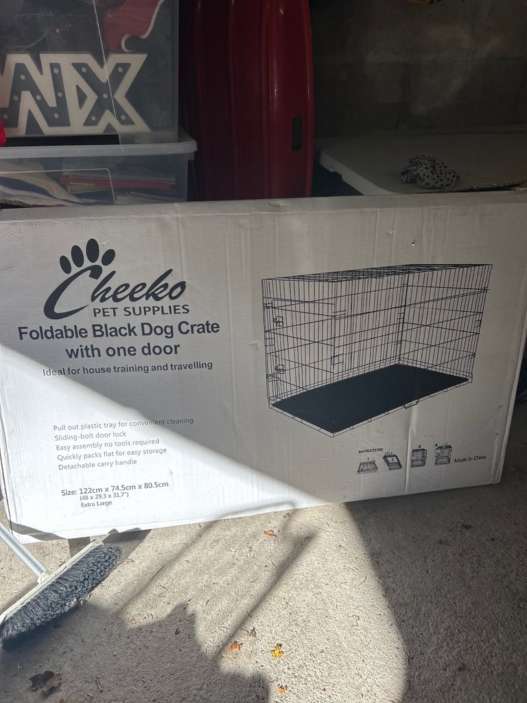 Cheeko Foldable Dog Crate 
