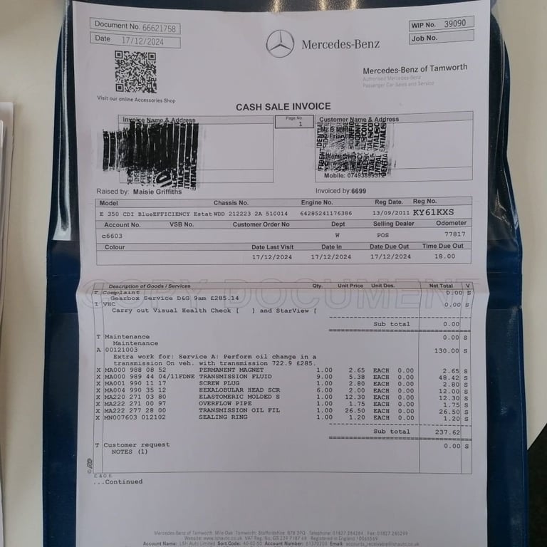 2011 Mercedes-Benz E Class 3.0 E350 CDI V6 BlueEfficiency Sport Edition 125 Estate 5dr Diesel G-T...