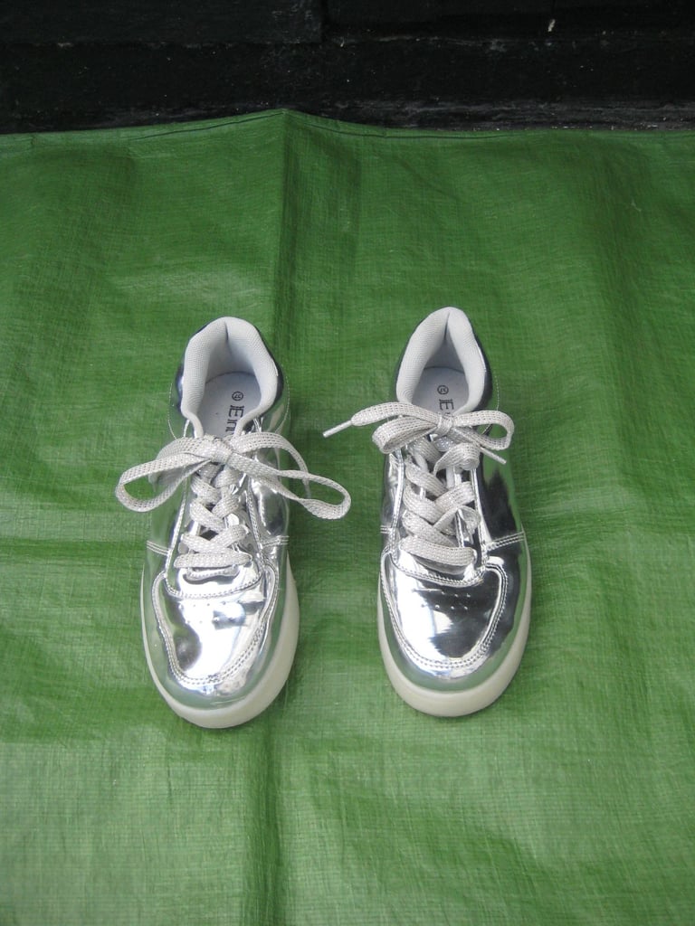 image for Shiny Silver EURO Size 37 Envy Sport Trainers for £4.00