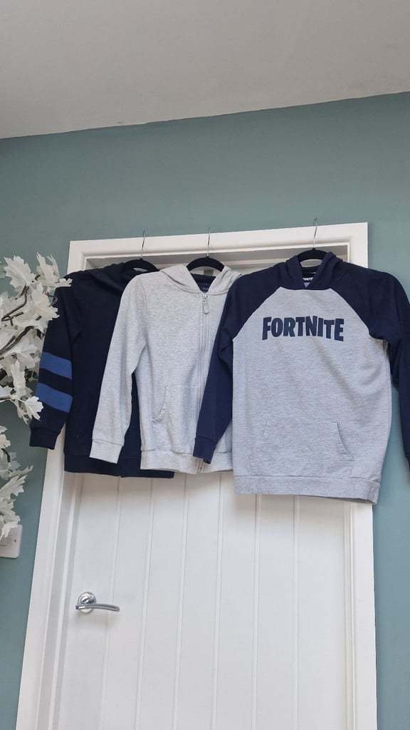 image for Boys Jumper/Hoodie Bundle - 2 x Zip Jackets - 1 x Fortnite Hoodie