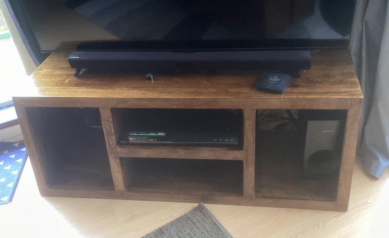 Dark Mango TV Unit Slanted Style