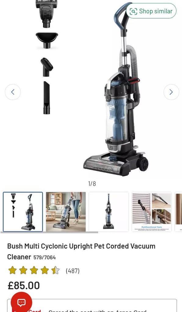 Upright hoover 