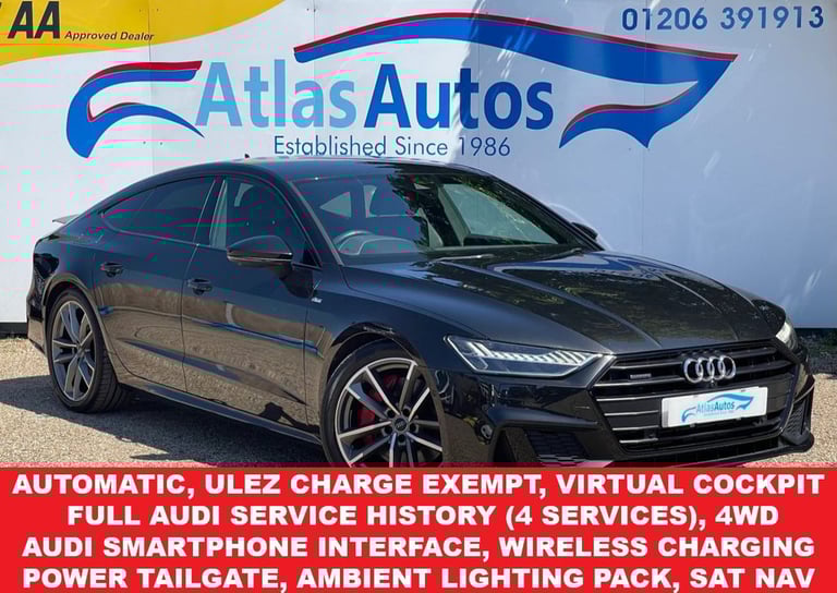2020 Audi A7 2.0 TFSI E QUATTRO COMPETITION 5d 249 BHP Hatchback Semi Automatic