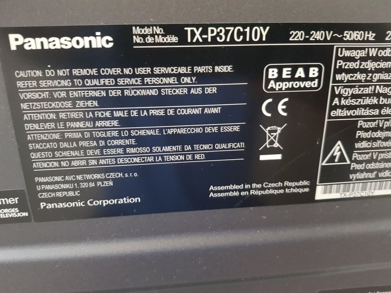 TV Panasonic 37 inch