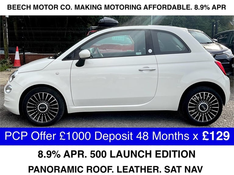 2020 Fiat 500 1.0 MHEV Launch Edition Euro 6 (s/s) 3dr HATCHBACK Petrol Manual
