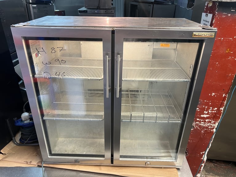 Commercial under-counter glass bar fridge for restaurant bar cafe shop 