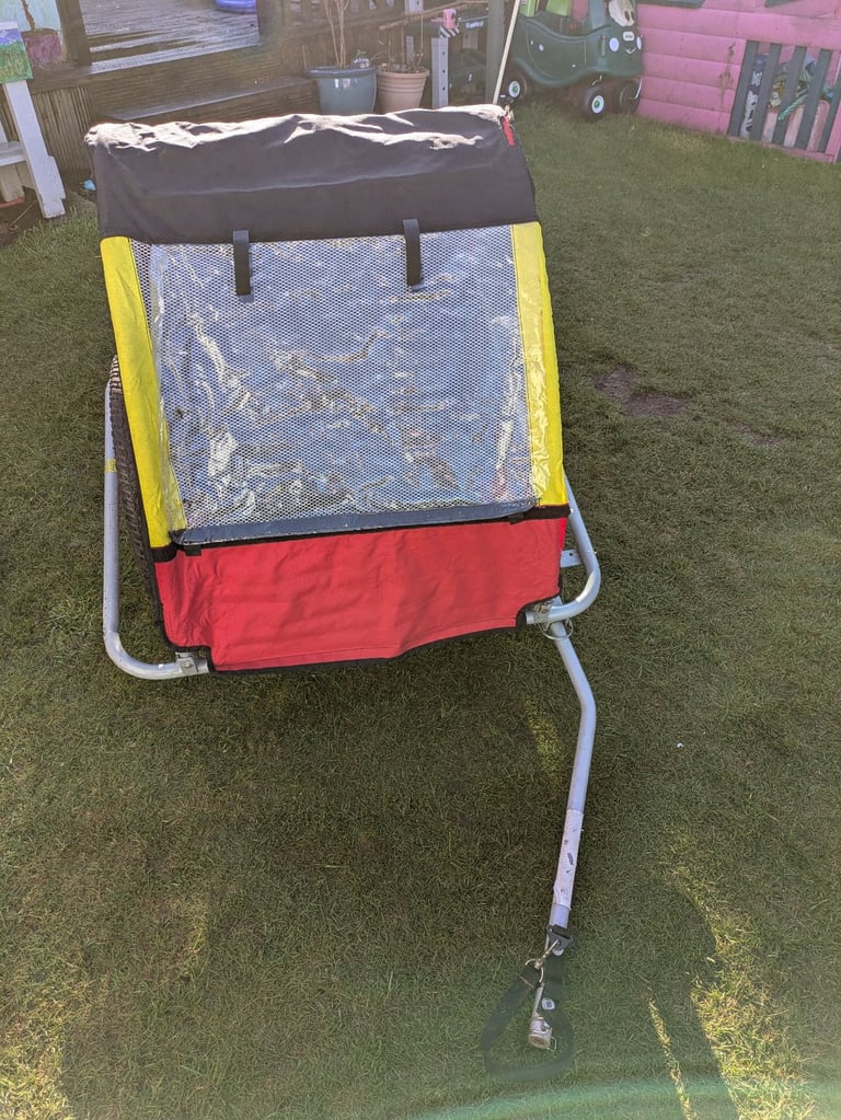 Double kids bike trailer