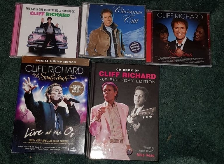 image for Cliff Richard CDs, book, DVD +More added - Cash On Collection Only - Chatham