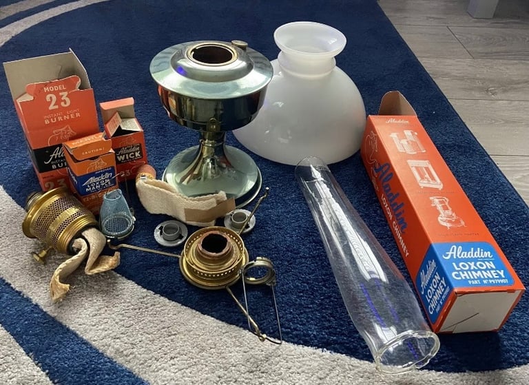 Aladdin Cognac Paraffin Oil Lamp no.23