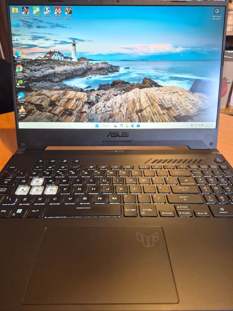 image for Gaming Laptop Asus TUF Dash F15 15.6" Intel i5-12450H/RTX3050Ti/16GB RAM/512GB SSD/Windows 11