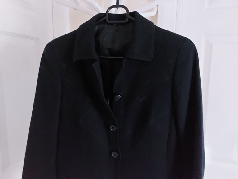 image for Coats MarCona Exclusive Pure New Wool Black Colour Size: 8 (UK) Eur 36 