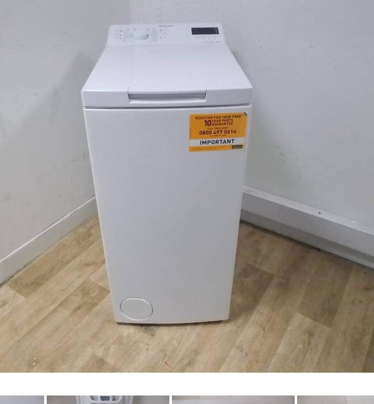 image for Hotpoint slim top loading washing machine 7kg in vgc 