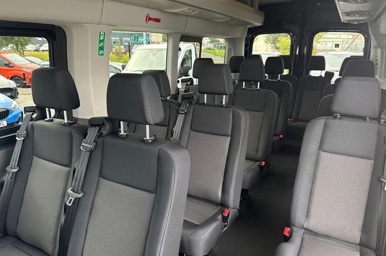 2025 Ford Transit 460 Leader L4 H3 ELWB High Roof 17 Seater Minibus RWD 2.0 EcoBlue 165ps, AI Min...
