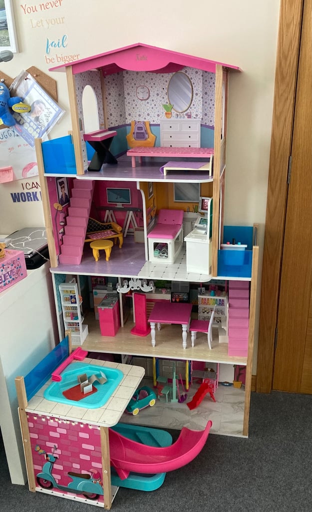 image for Barbie Bundle Dream House, Plane, Car, Snack Van, 14 dolls etc £75