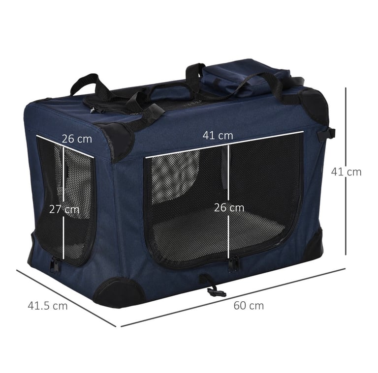 PawHut foldable pet carrier