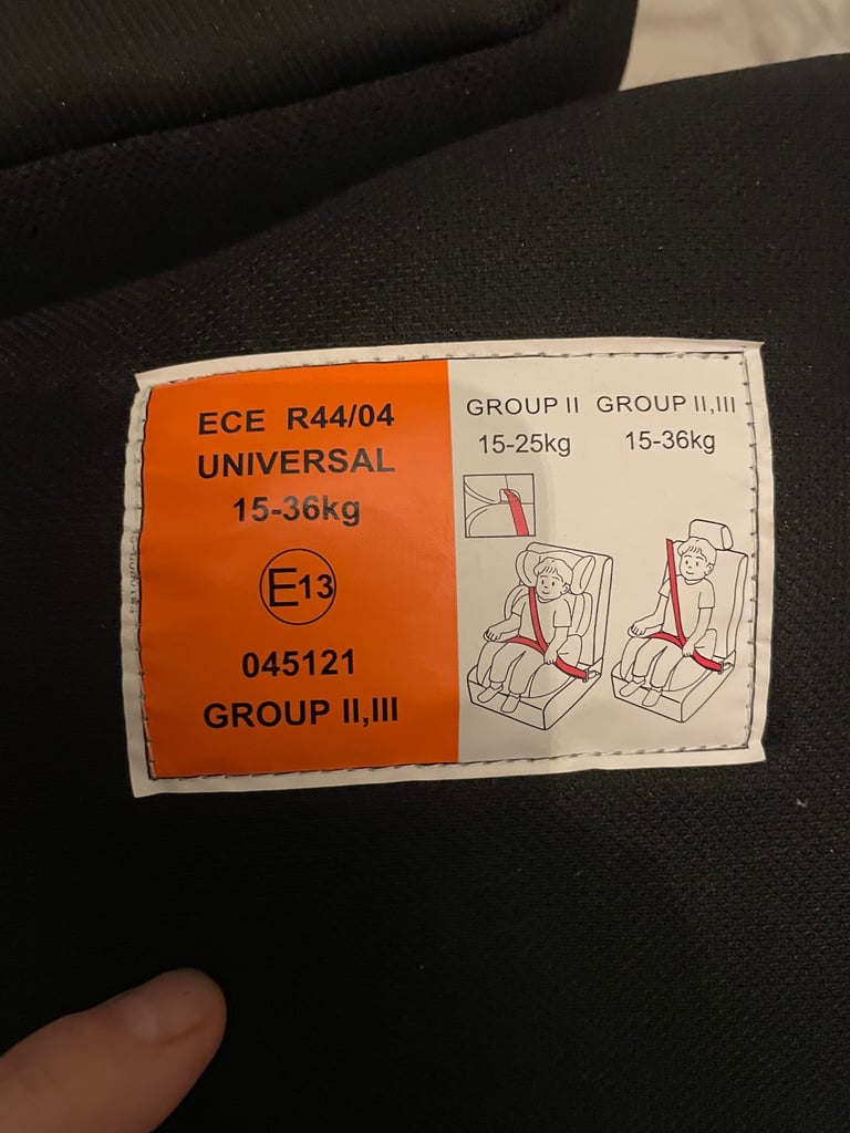 Free Child Car Seat (Group II/III, 15–36 kg)