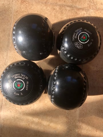 Taylor Lignoid lawn bowls size 3 | in Chipping Campden, Gloucestershire |  Gumtree