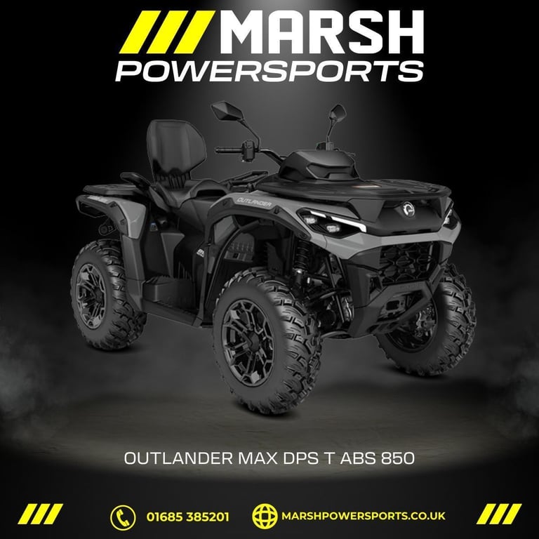 Outlander MAX 850 DPS T ABS - Can-am Main Dealer - Reserve NOW!