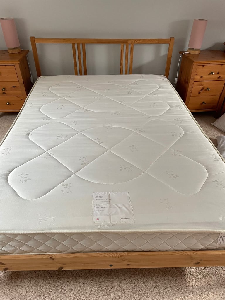 IKEA double pine bed  