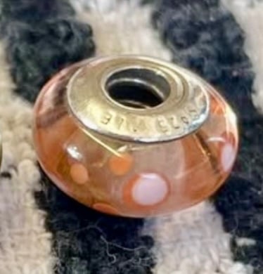 Pandora Ale S925 Orange Dots Colour Pattern Design Charm Bead Jewellery Accessory with Pandora Box 