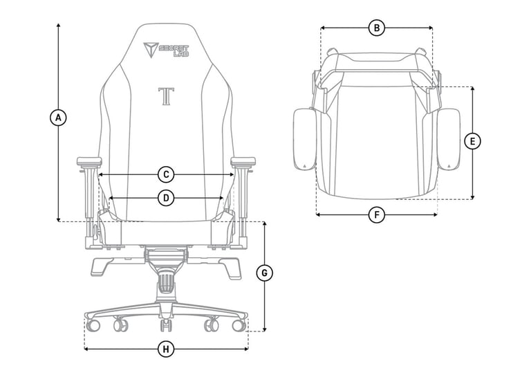 Secretlab TITAN EVO 2022 Series XL NEO Hybrid Leatherette Stealth Chair (USED)-Collection Only