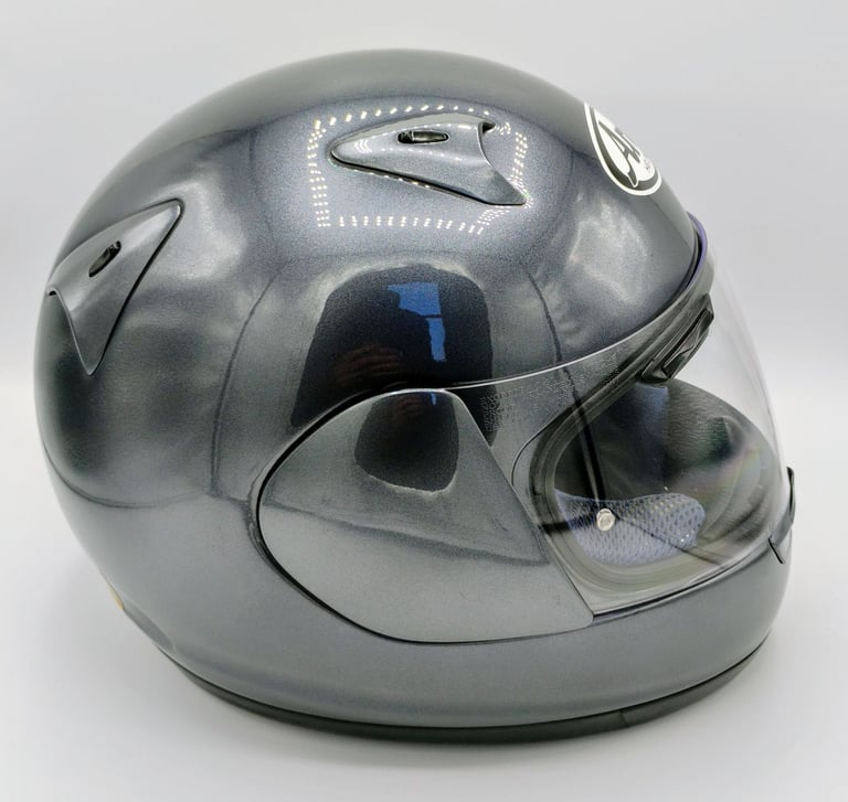 #ARAI ASTRO R MOTORCYCLE HELMET - ALUMINIUM GREY - LARGE - EXCEL COND - £115 #shoei #agv #hjc