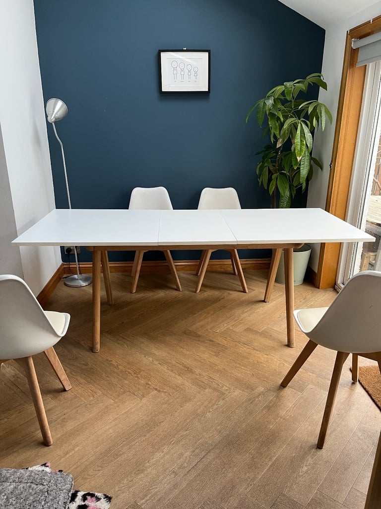 Habitat dining table and four chairs