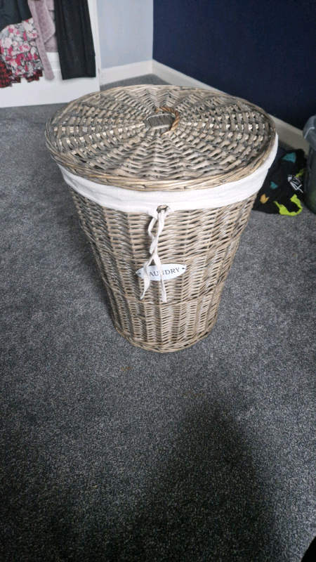Grey wooden laundry basket | in Stirchley, West Midlands | Gumtree