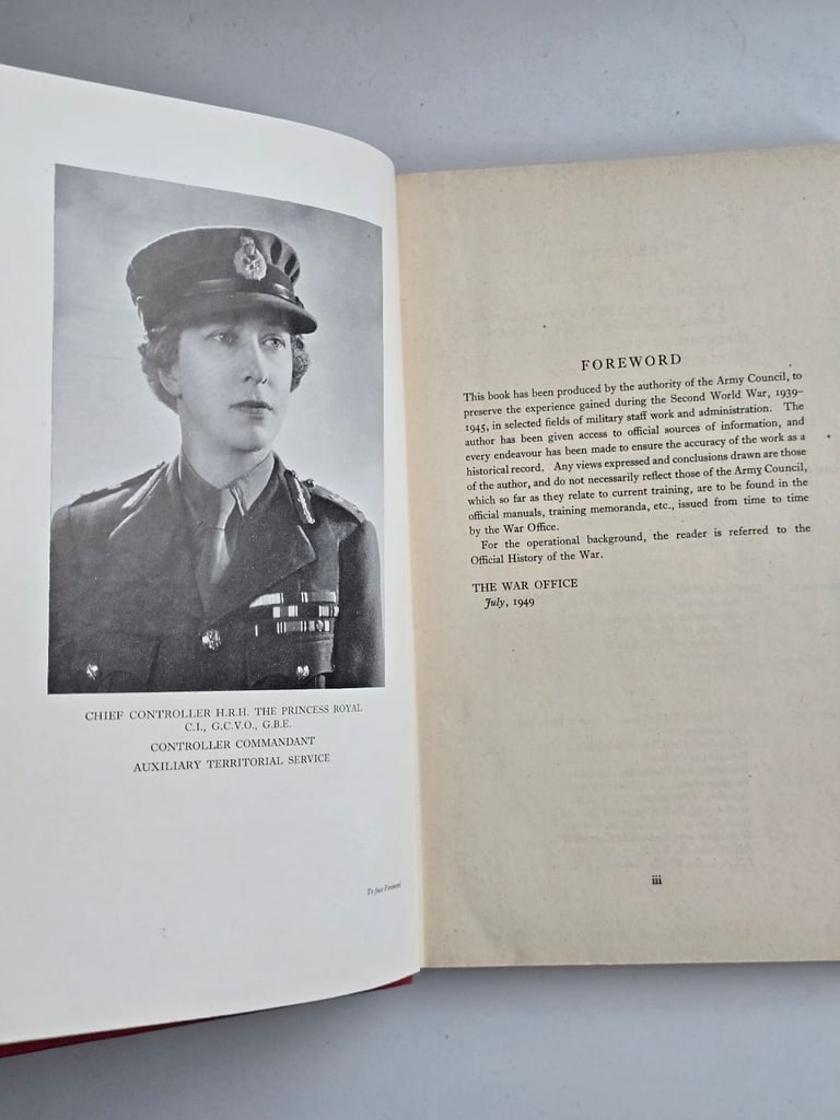 1949 Post WWII The Antique Auxiliary Territorial Service Book