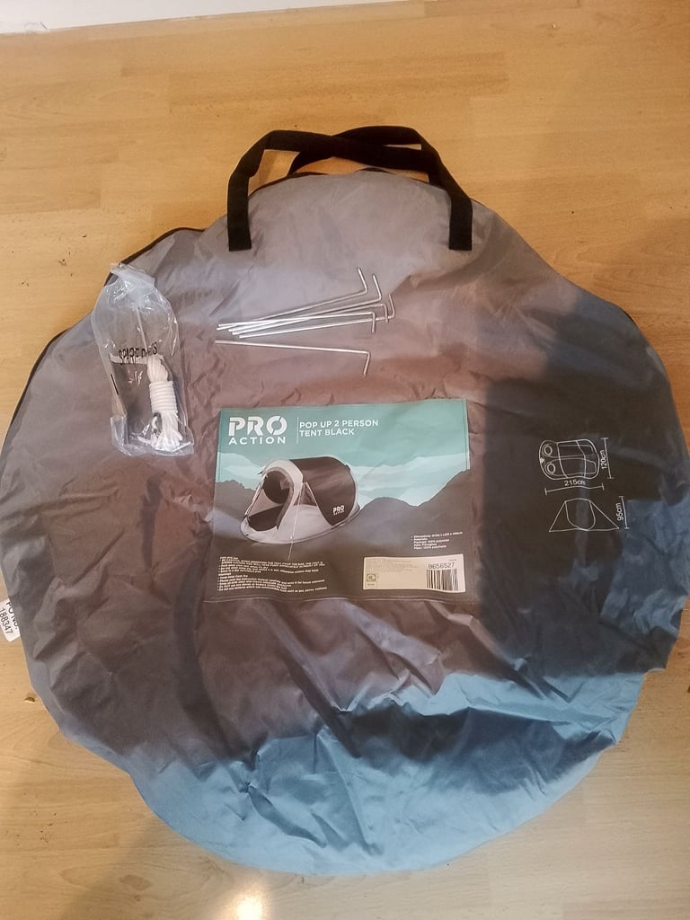 Pro Action pop up 1-2 person camping tent 