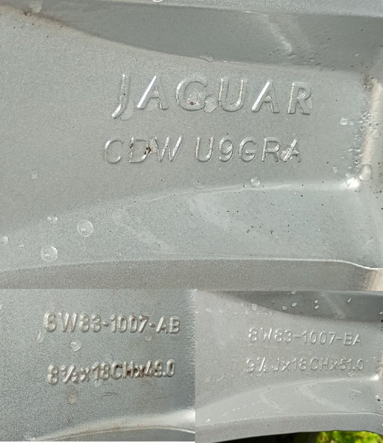 18" JAGUAR ALLOYS 5x108 WHEELS GREAT TYRES XF XE XJ XK