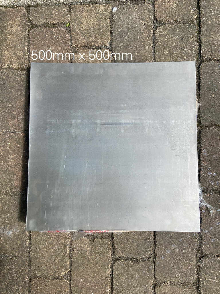 2 x Mild Steel Sheets – Good for Auto Body Repair – 500mm x 500mm