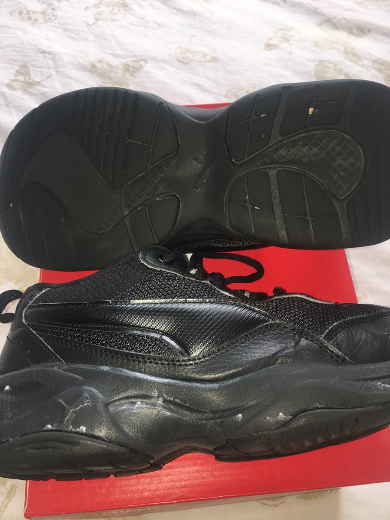 Puma trainers black uk 6 with box genuine 