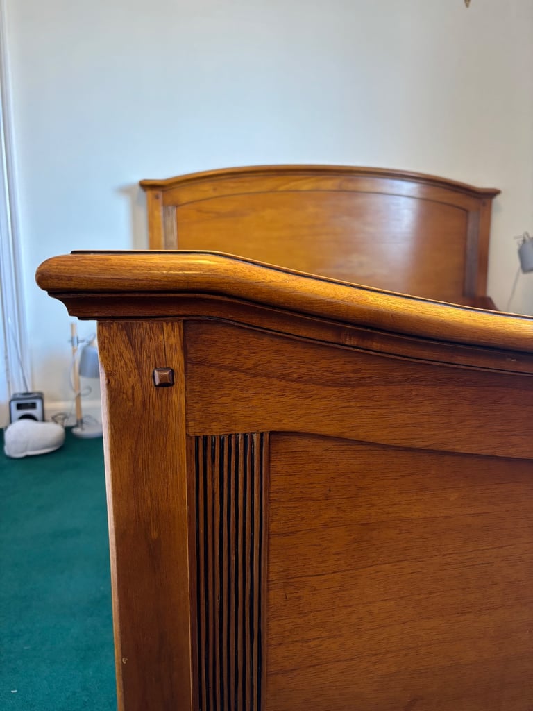 Cherrywood king size bed frame 