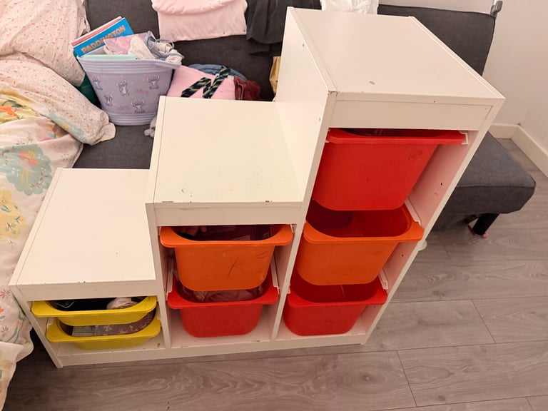 image for Kids storage organiser with bins