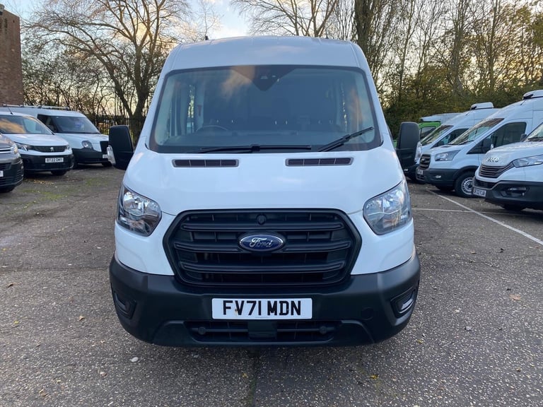 2022 71Reg Ford Transit Leader 9 Seater LWB Crew Van 2.0TDCi Euro6 Air Con +VAT