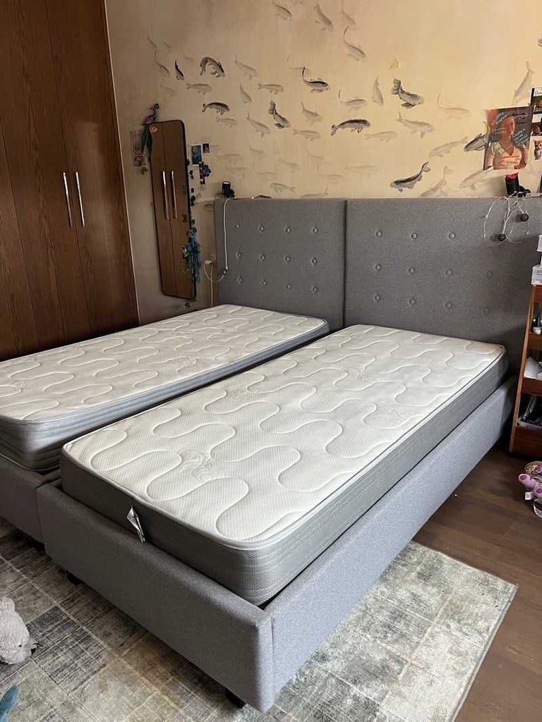 2x single beds with mattress for £90 each(2x for £180)