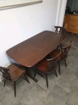 Ercol dining table and chairs.