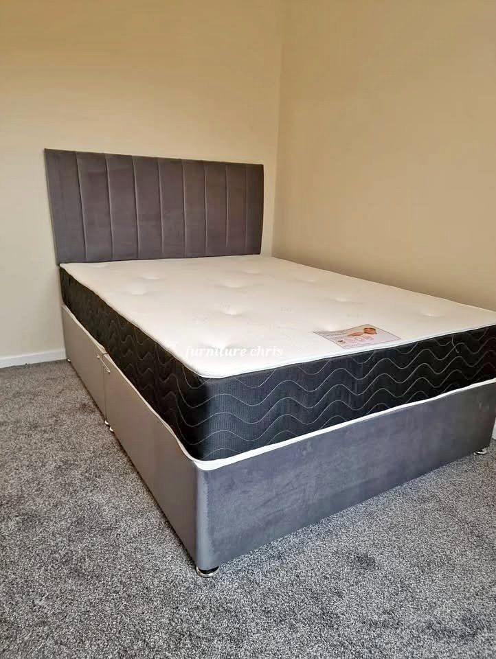 ]] Small Double / Double Divan Bed + Mattress | Interesting Price - Luxury Feel - Today Delivery ]]